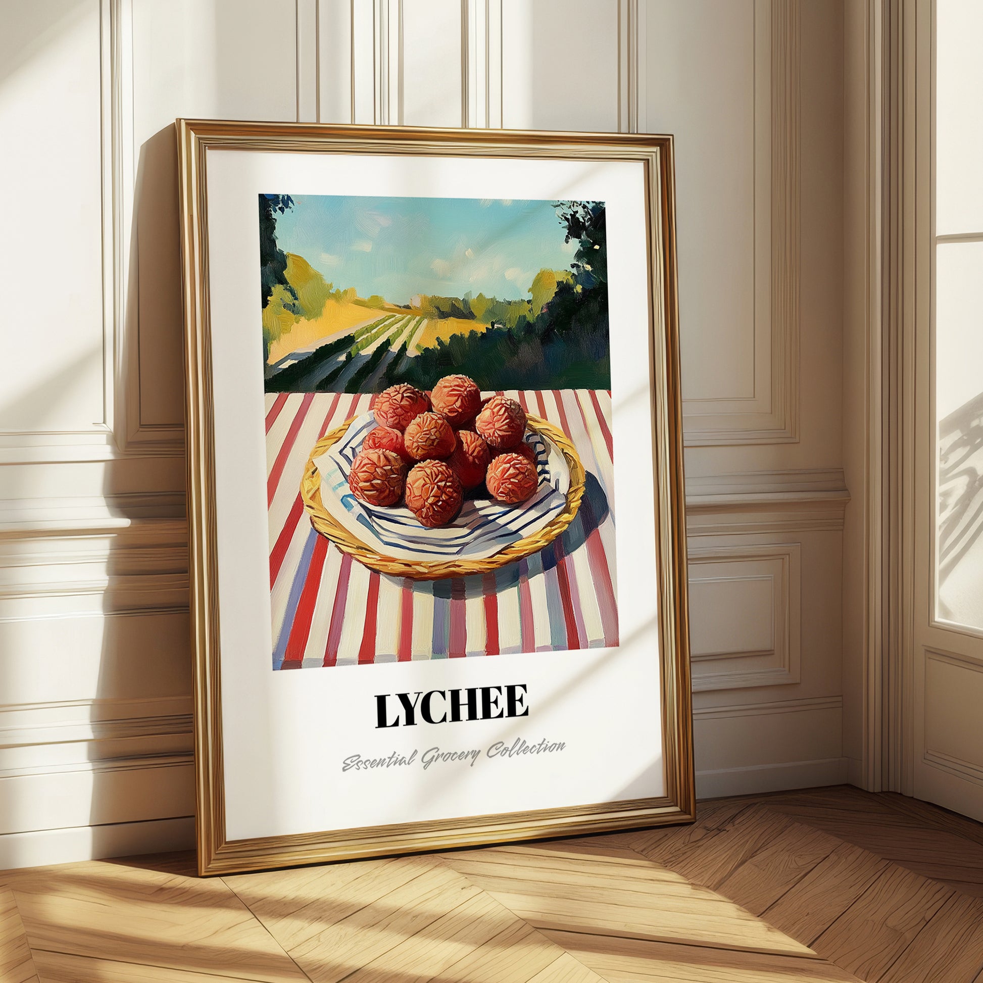 Lychee – Green Valley Landscape, Fruit Still Life
