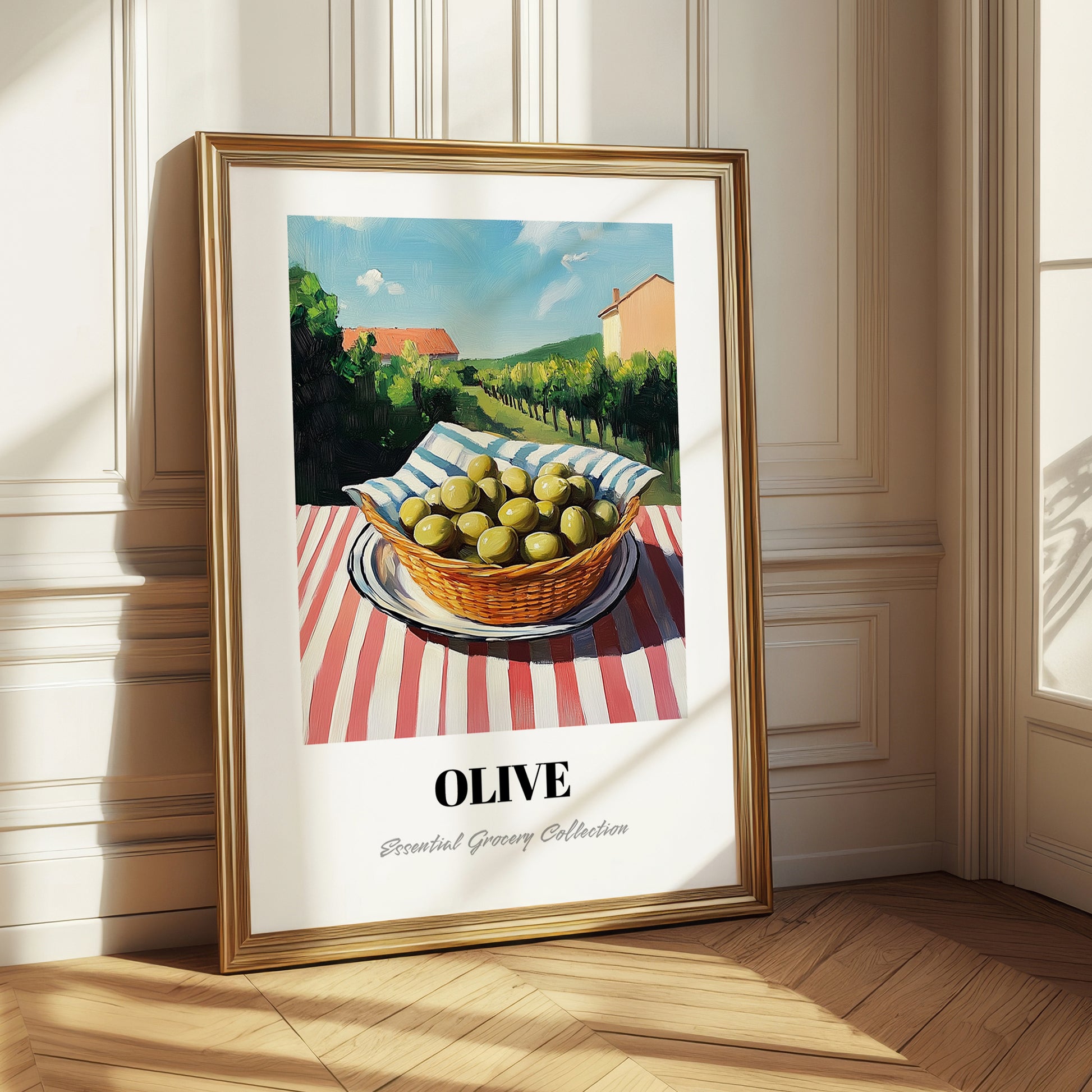 Olive – Green Valley Landscape, Vegetable Painting