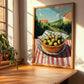 Olive – Green Valley Landscape, Vegetable Painting, clean layout with no caption