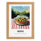 Olive – Green Valley Landscape, Vegetable Painting, set in oak frame