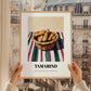 Tamarind – on Striped Tablecloth, Vegetable Still Life, styled in a charming Paris street view