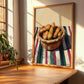 Tamarind – on Striped Tablecloth, Vegetable Still Life, clean layout with no caption