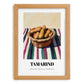 Tamarind – on Striped Tablecloth, Vegetable Still Life, set in oak frame