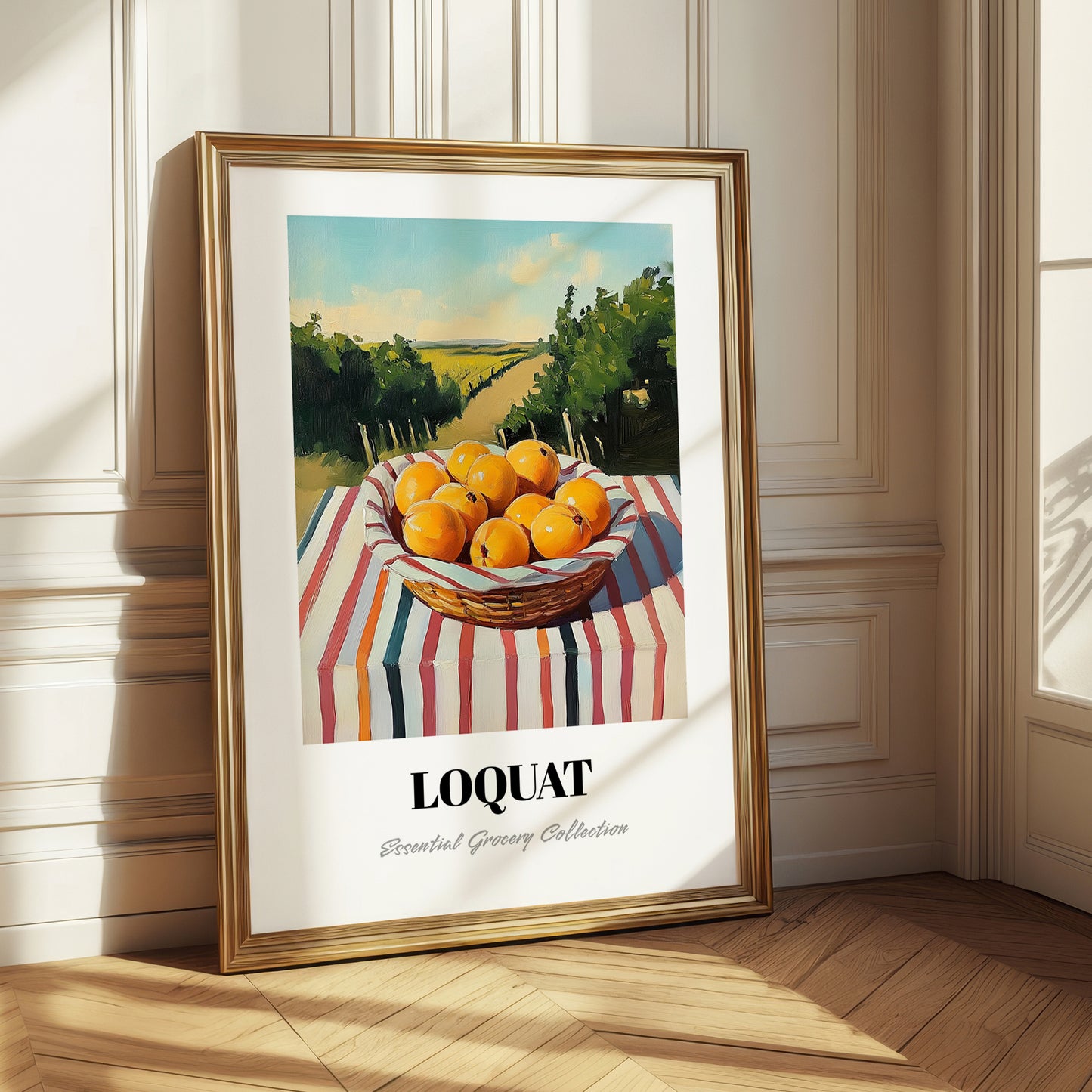 Loquat – Green Valley Landscape, Vegetable Painting