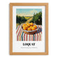 Loquat – Green Valley Landscape, Vegetable Painting, set in oak frame