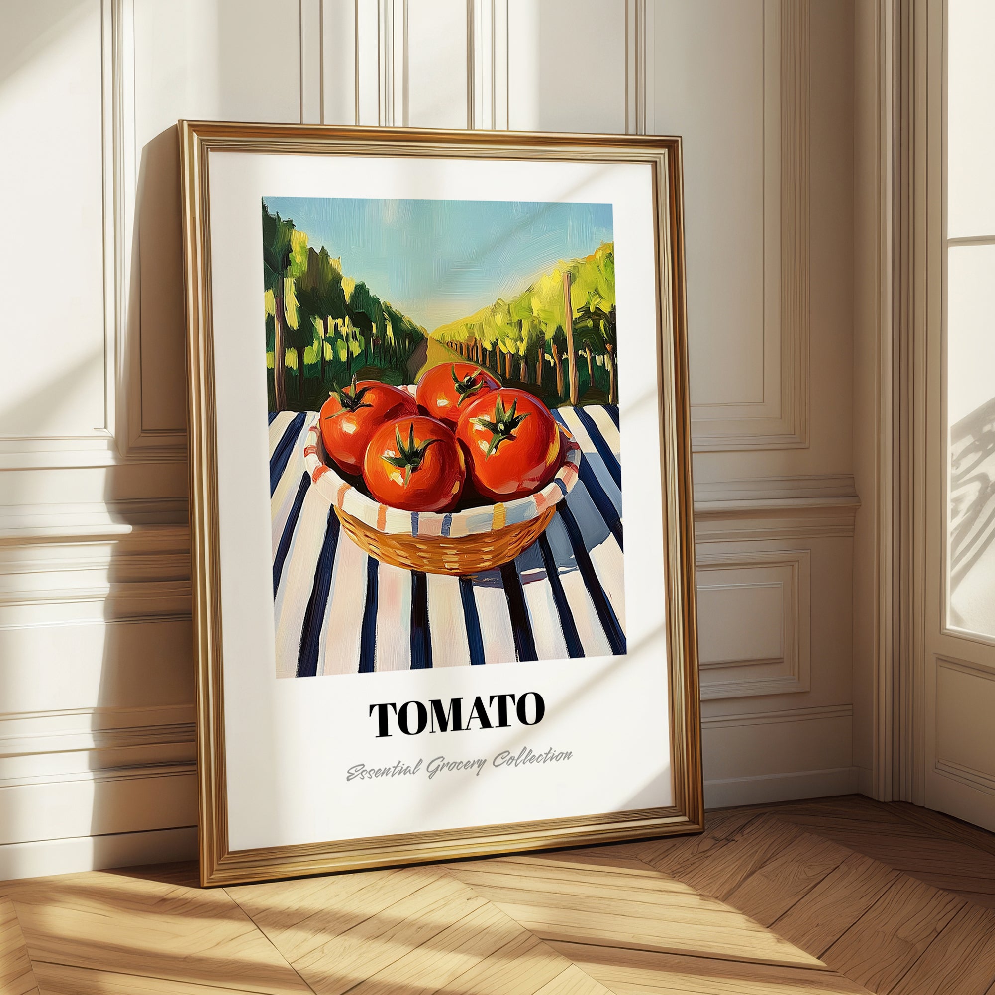 Tomato – Valley Café Scene, Vegetable Poster