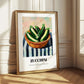 Zucchini – on Striped Tablecloth, Vegetable Poster