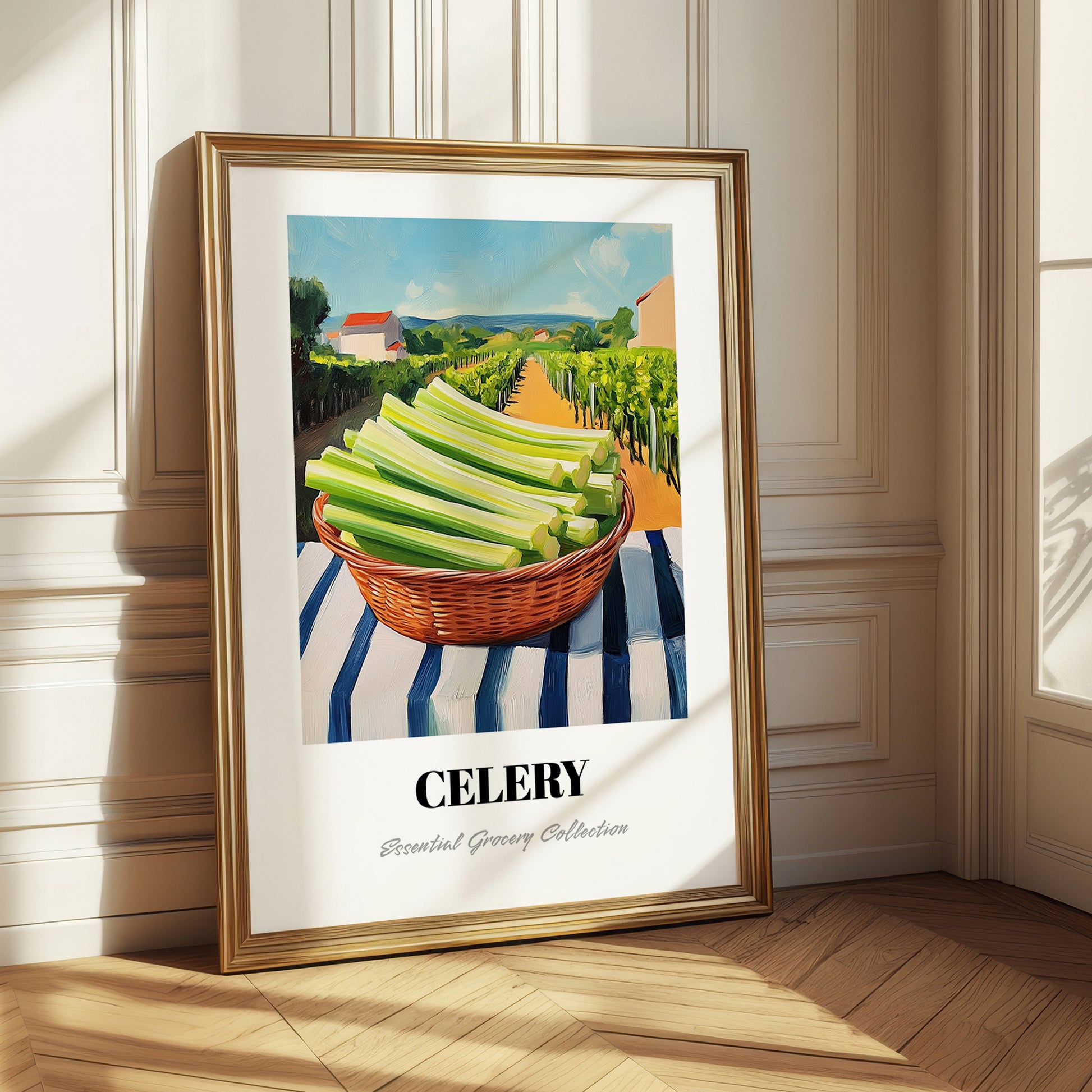 Celery – Green Valley Landscape, Vegetable Wall Decor