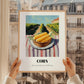 Corn – Green Valley Landscape, Vegetable Still Life, styled in a charming Paris street view