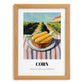 Corn – Green Valley Landscape, Vegetable Still Life, set in oak frame