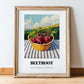 Beetroot – Valley Café Scene, Vegetable Still Life, in wooden frame leaning on the floor