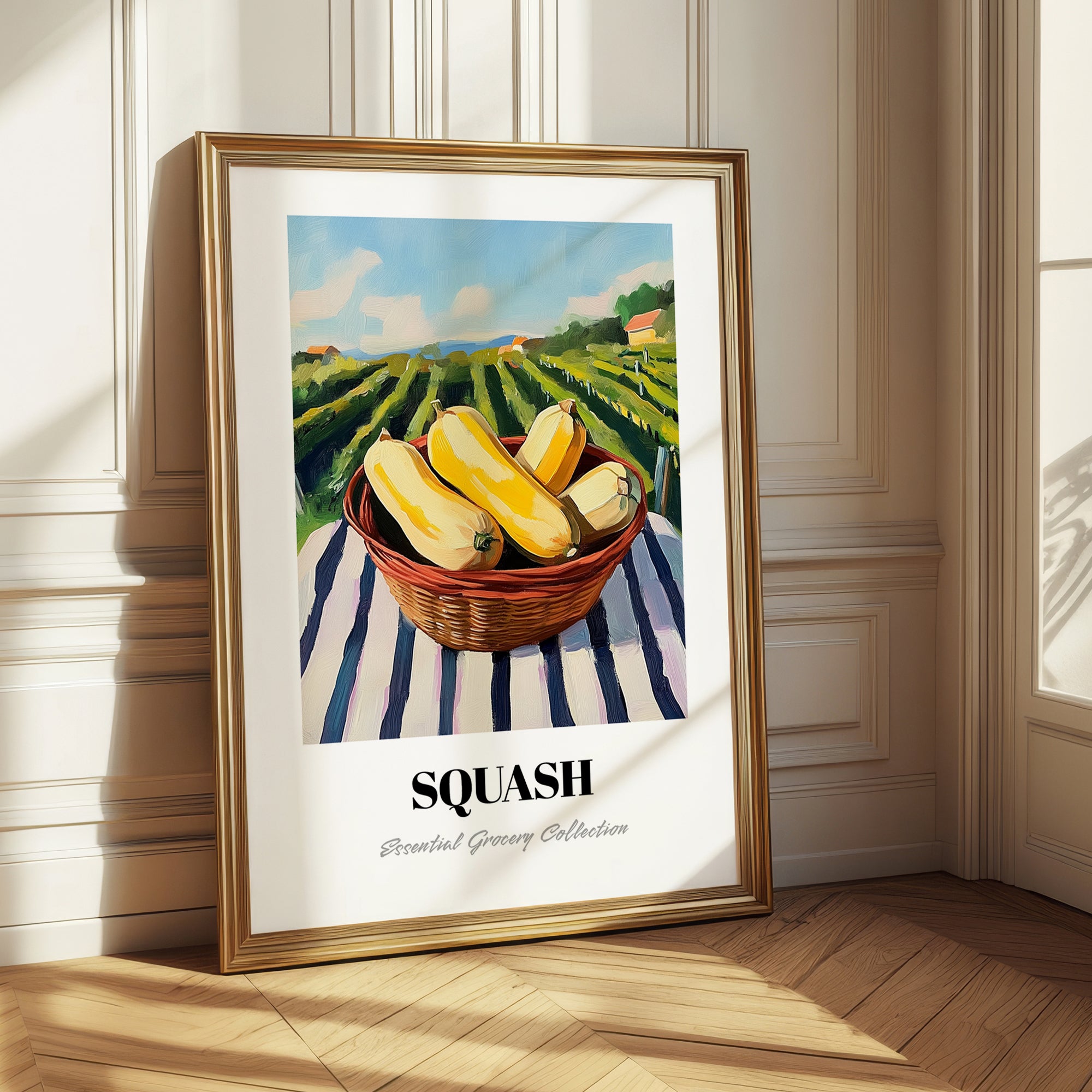 Squash – Green Valley Landscape, Vegetable Art