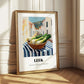 Leek – White village Café on the Corner, Vegetable Print