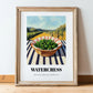 Watercress – Green Valley Landscape, Vegetable Wall Decor, in wooden frame leaning on the floor