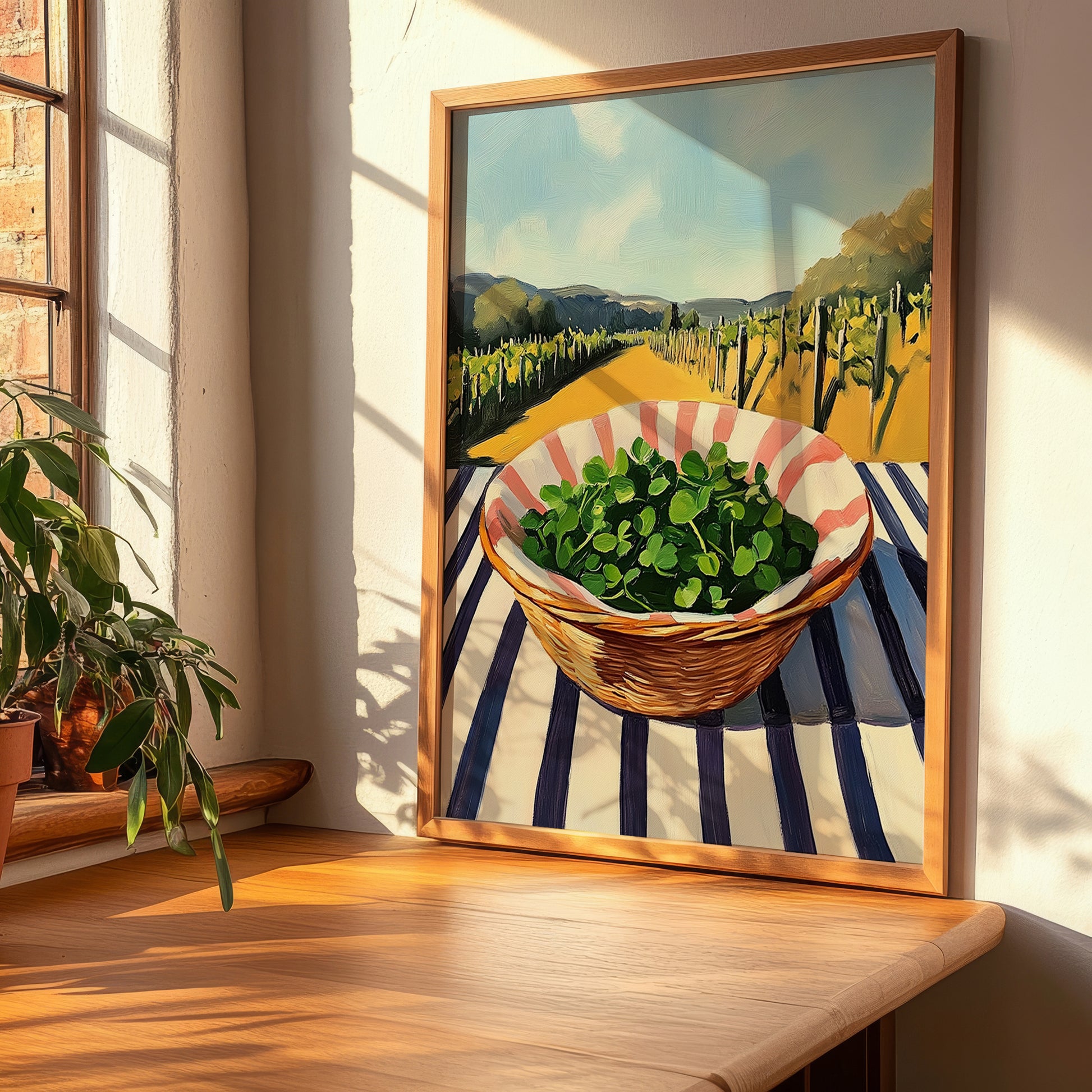 Watercress – Green Valley Landscape, Vegetable Wall Decor, clean layout with no caption