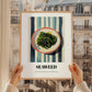Seaweed – on Striped Tablecloth, Fresh Herbs Still Life, styled in a charming Paris street view