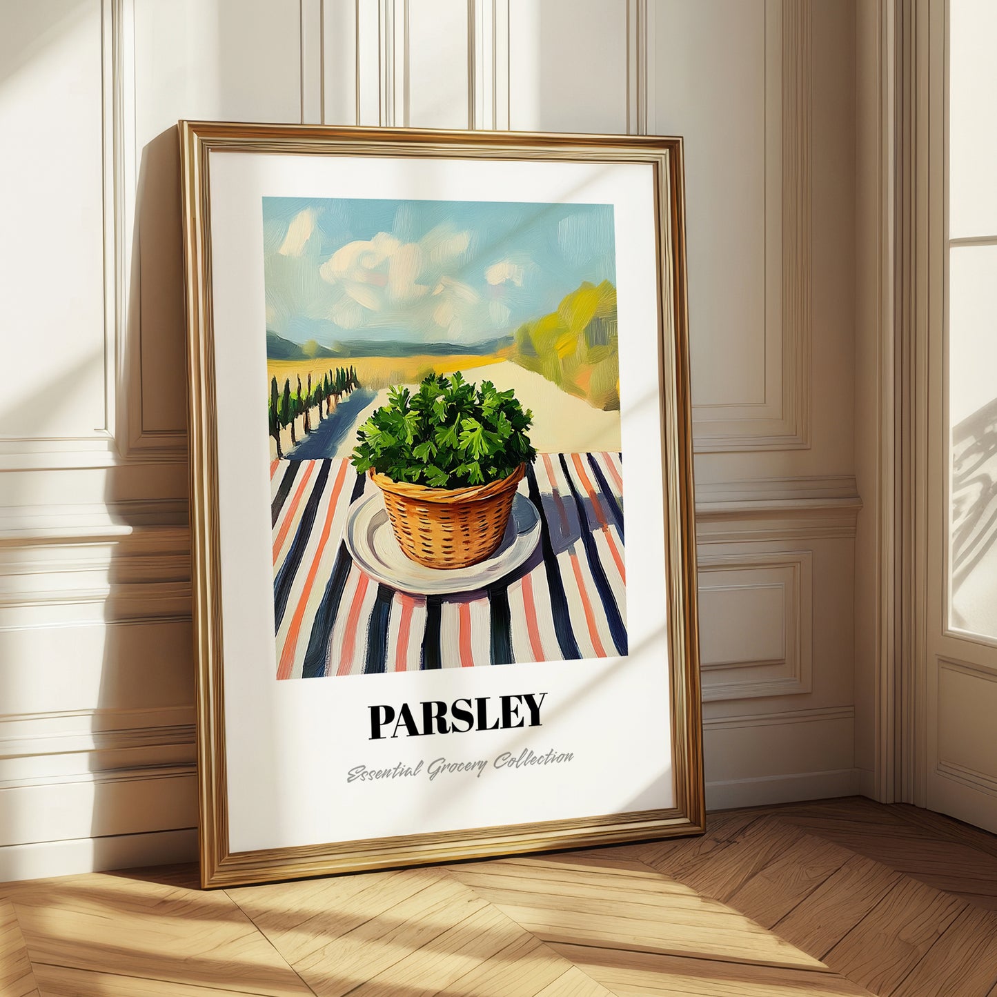 Parsley – Valley Café Scene, Fresh Herbs Painting