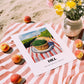 Dill – Valley Café Scene, Fresh Herbs Illustration, unframed on coastal sand