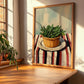 Sage – on Striped Tablecloth, Fresh Herbs Painting, clean layout with no caption