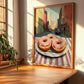 Donuts – New York Street Café Scene, American Pastry Print, clean layout with no caption