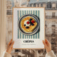 Crepes – on Striped Tablecloth, French French Pastry Still Life, styled in a charming Paris street view