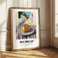 Rye Bread – White village Urban Café Scene, German Food Poster