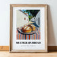 Multigrain Bread – White village Café on the Corner, American Food Still Life, in wooden frame leaning on the floor