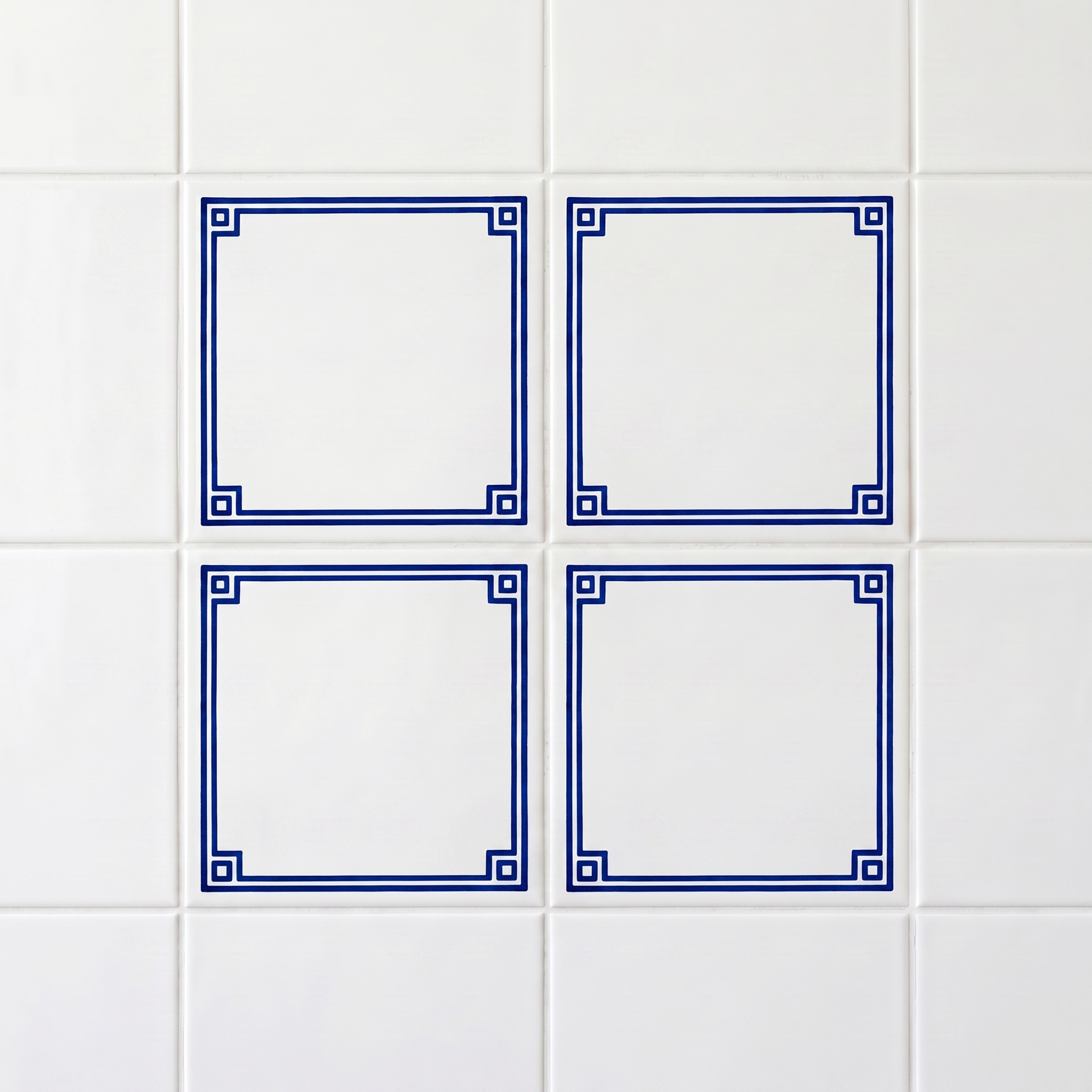 Set of 4 Greek Pattern-Only Tiles · Save 65%