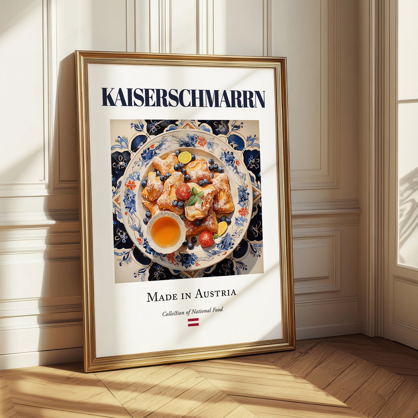 Kaiserschmarrn – Austrian Dessert Dish, Bistro Poster