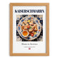 Kaiserschmarrn – Austrian Dessert Dish, Bistro Poster, set in oak frame