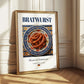 Bratwurst – German Meat Dish, Café Wall Decor