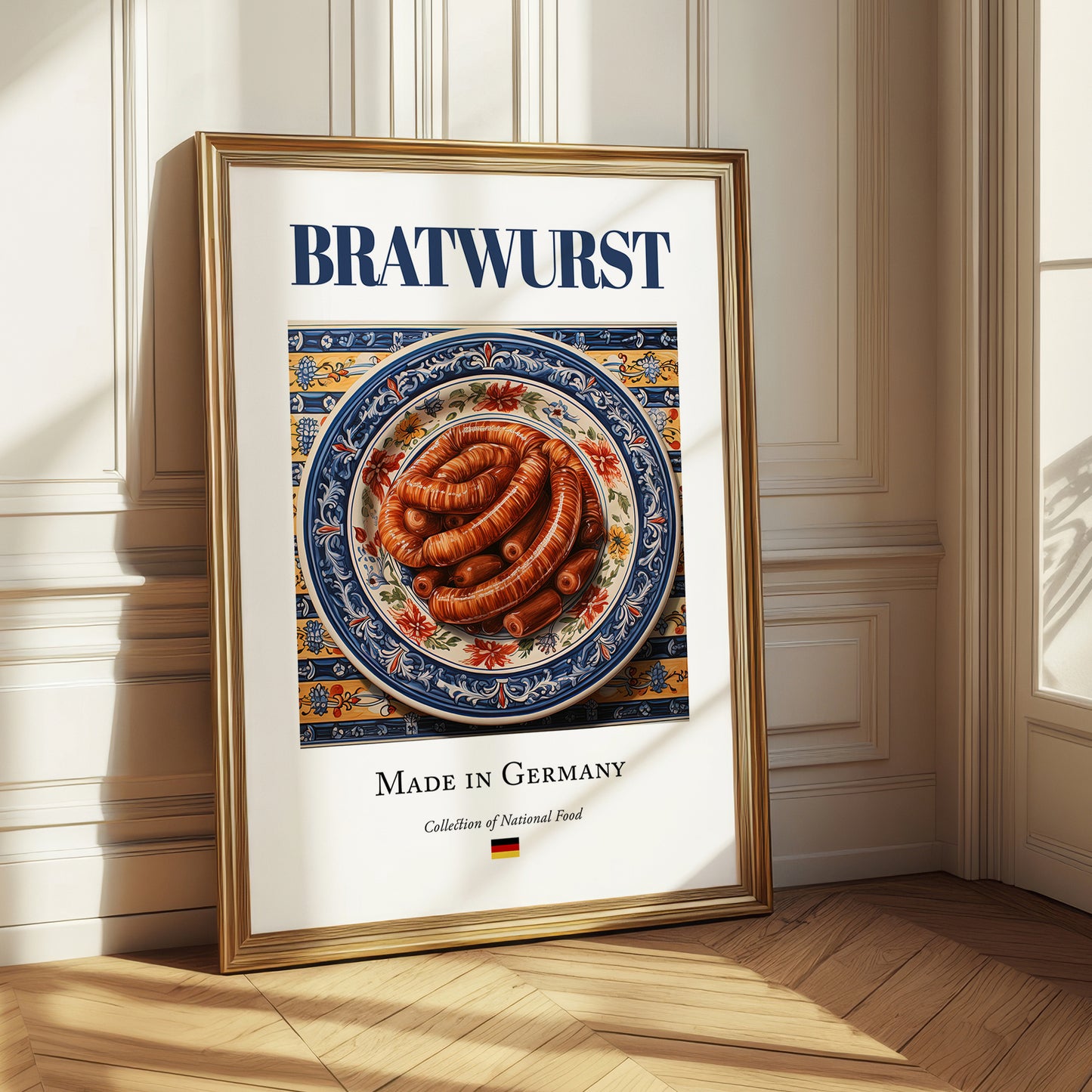Bratwurst – German Meat Dish, Café Wall Decor