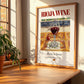 Rioja wine – Spanish Red Wine, Tasting Room Poster, no-text version framed in wood