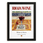 Rioja wine – Spanish Red Wine, Tasting Room Poster, in sleek black frame