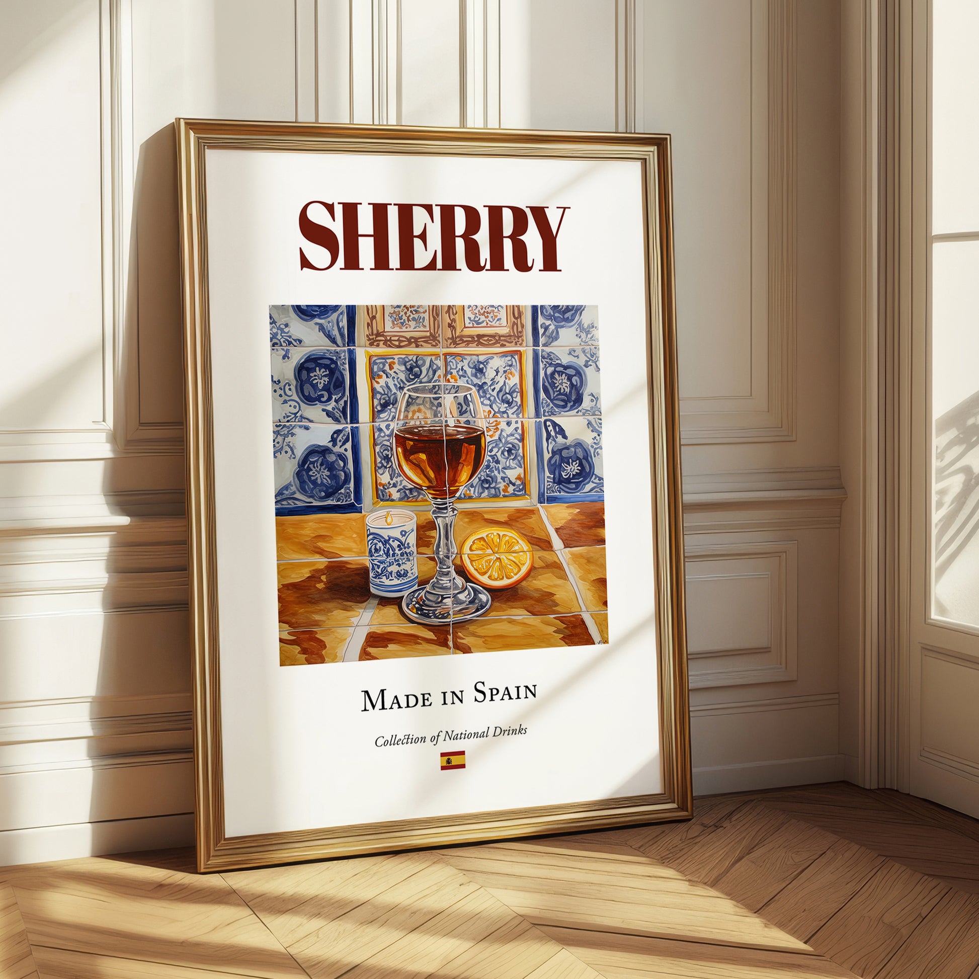Sherry – Spanish Dessert Wine, Vinoteca Illustration