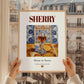 Sherry – Spanish Dessert Wine, Vinoteca Illustration, styled in a charming Paris street view