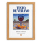 Tinto de Verano – Spanish Beverage Drink, Sky Bar Print, set in oak frame