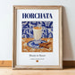 Horchata – Spanish Beverage Drink, Hotel Lobby Still Life, in wooden frame leaning on the floor