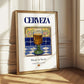 Cerveza – Spanish Beverage Drink, Rooftop Terrace Wall Art