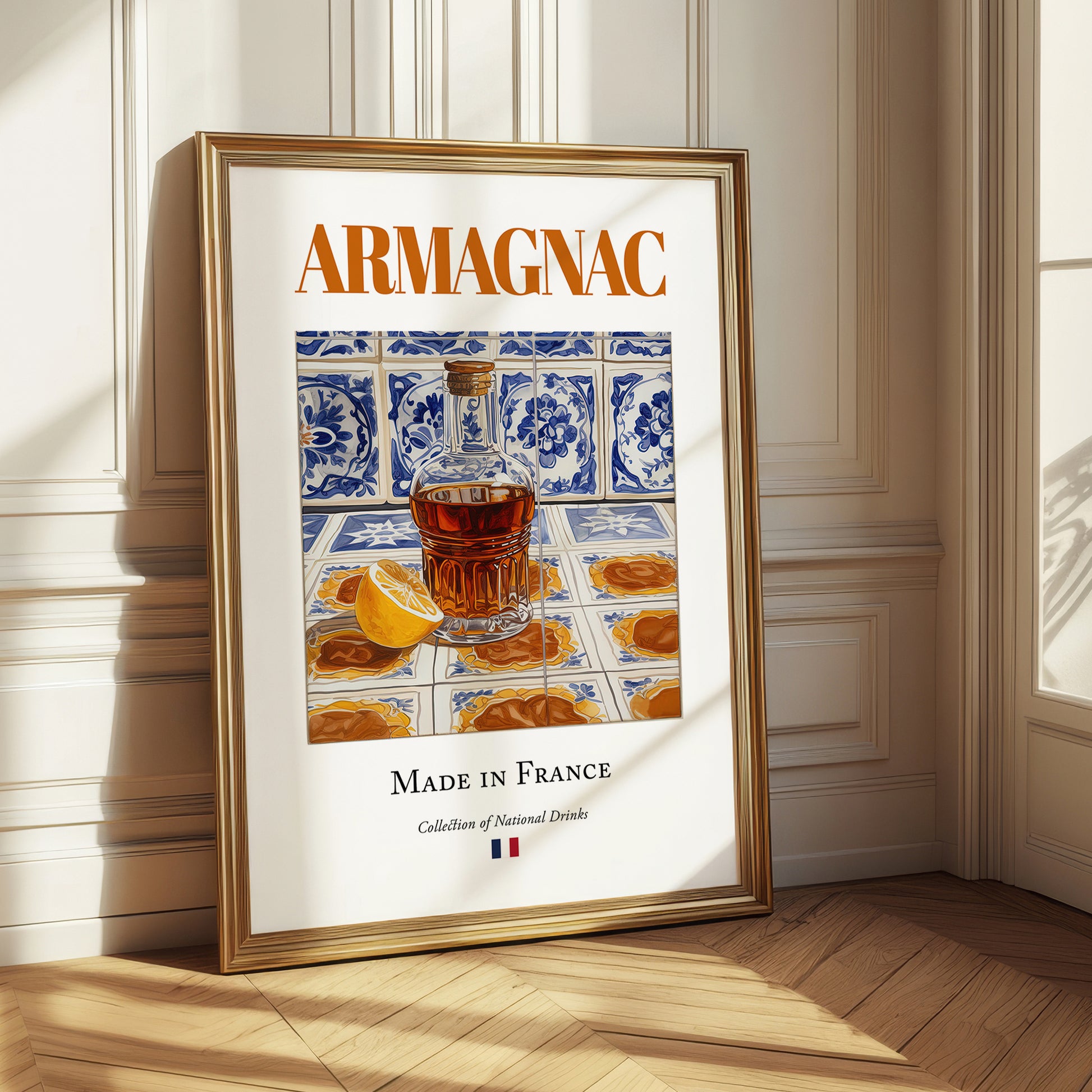 Armagnac – French Spirit Drink, Jazz Bar Poster