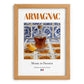 Armagnac – French Spirit Drink, Jazz Bar Poster, set in oak frame