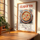 Clafoutis – French Dessert Dish, Restaurant Print, no-text version framed in wood