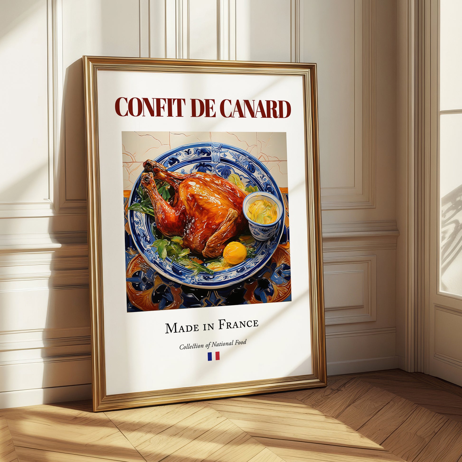 Confit de canard – French Meat Dish, Farmhouse Kitchen Wall Decor
