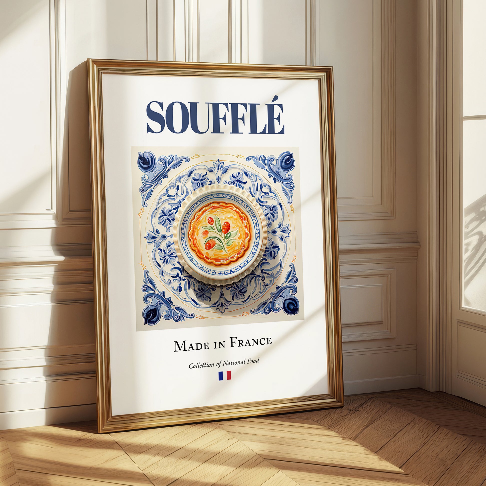 Soufflé – French Dish, Brasserie Print