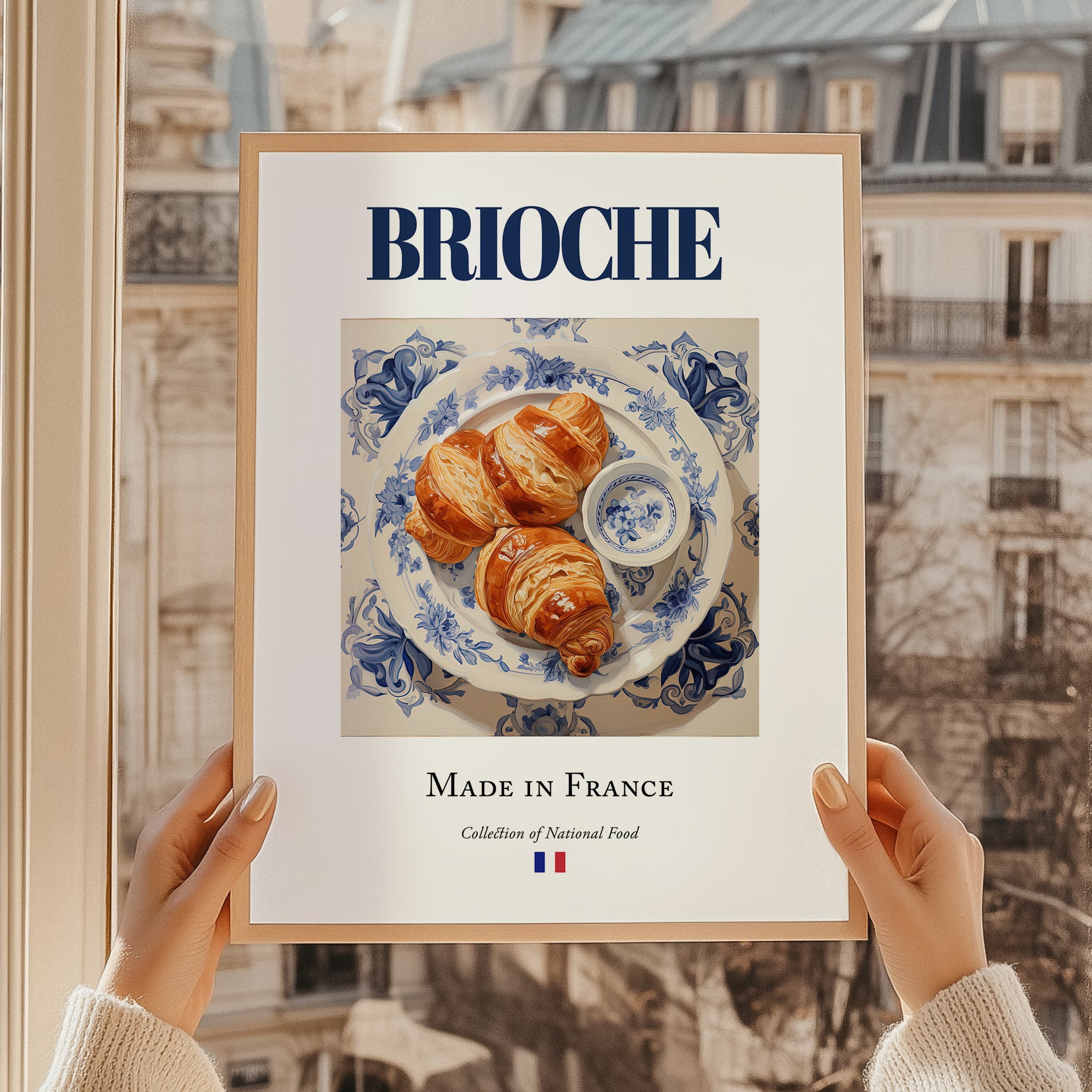 Brioche – French Bread Dish, Brasserie Still Life, styled in a charming Paris street view