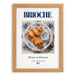 Brioche – French Bread Dish, Brasserie Still Life, set in oak frame