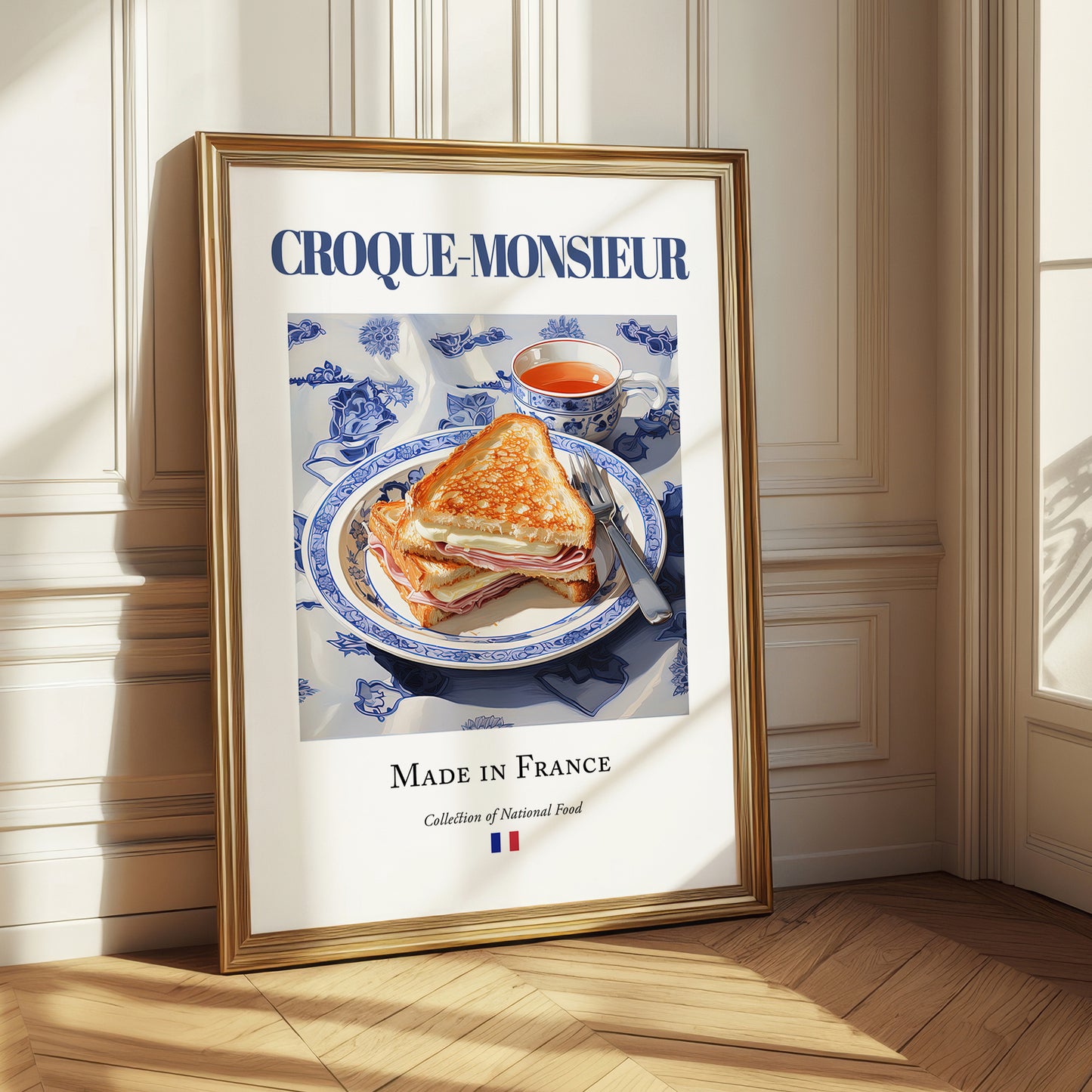 Croque-monsieur – French Dish, Bistro Print