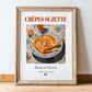 Crêpes Suzette – French Dessert Dish, Farmhouse Kitchen Still Life, in wooden frame leaning on the floor