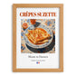 Crêpes Suzette – French Dessert Dish, Farmhouse Kitchen Still Life, set in oak frame
