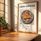 Crêpes Normande – French Dessert Dish, Tavern Poster, no-text version framed in wood